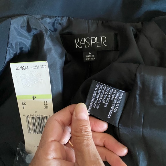 Kasper Black Professional Single Breasted Blazer 4 - Picture 16 of 16